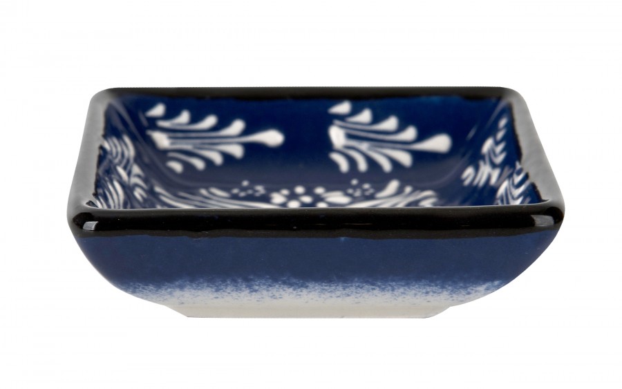 Dip kwadratowy 9 cm ceramiczny Oriental Blue
