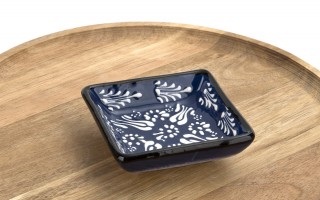 Dip kwadratowy 9 cm ceramiczny Oriental Blue