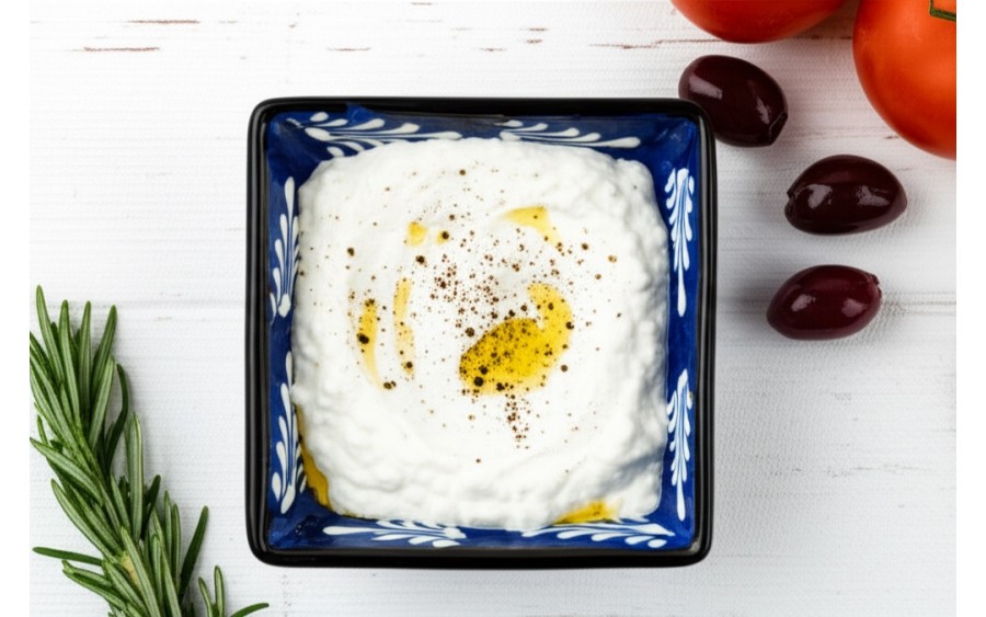 Dip kwadratowy 9 cm ceramiczny Oriental Blue