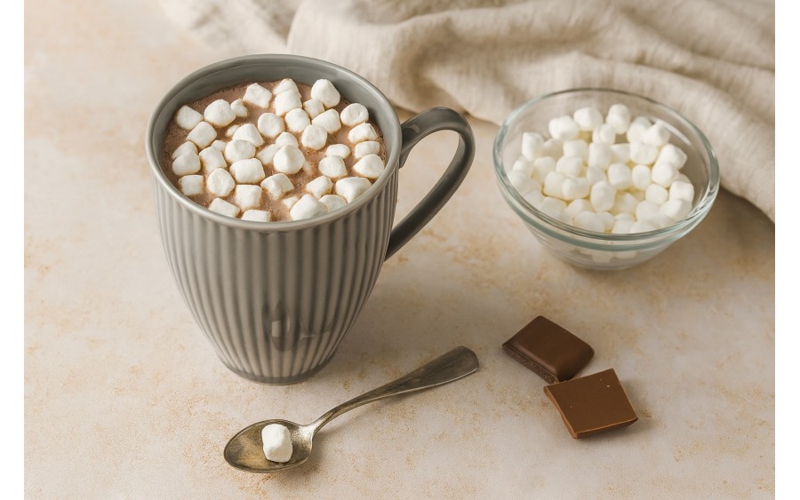 Kubek porcelanowy 420 ml Dalia Szara