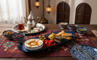 Półmisek ceramiczny 31x12 cm Oriental Blue