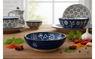 Salaterka ceramiczna 12 cm Oriental Blue