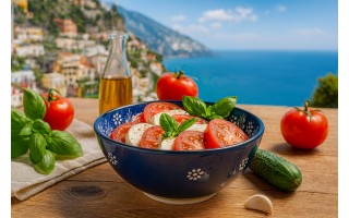 Salaterka ceramiczna 21 cm Oriental Blue