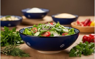 Salaterka ceramiczna 26,5 cm Oriental Blue