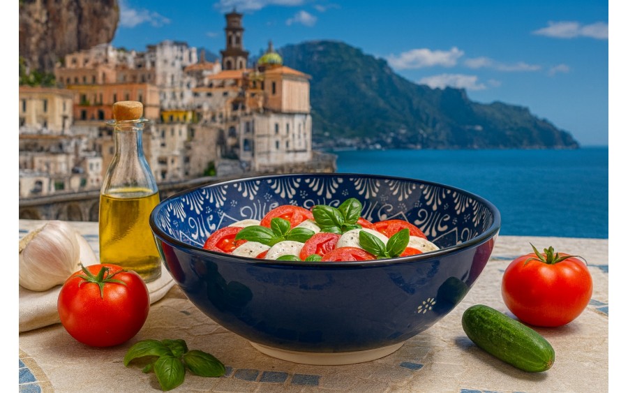 Salaterka ceramiczna 26,5 cm Oriental Blue