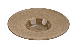 Talerz do pasty 28 cm Ombres Beż Ciemny