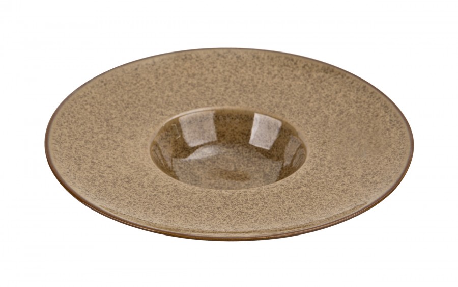 Talerz do pasty 28 cm Ombres Beż Ciemny