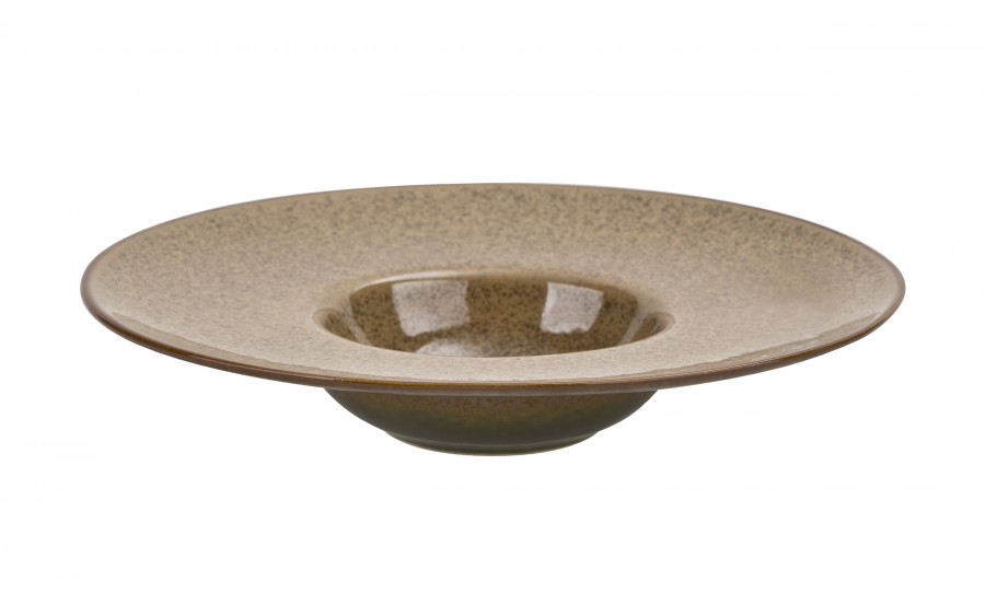 Talerz do pasty 28 cm Ombres Beż Ciemny