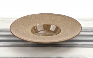 Talerz do pasty 28 cm Ombres Beż Ciemny