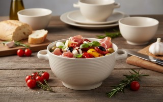 Miseczka 600 ml z uszami HUG ME Beżowa