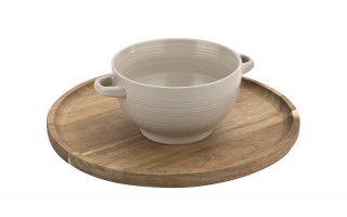 Miseczka 600 ml z uszami HUG ME Beżowa