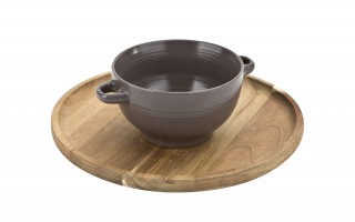 Miseczka 600 ml z uszami HUG ME Brązowa