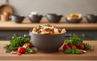 Miseczka 600 ml z uszami HUG ME Brązowa