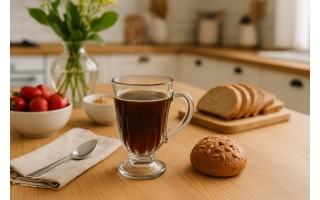 Kubek szklany 320 ml na stopce Siena