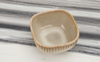 Miseczka ceramiczna 10 cm Dip Ombres Beż Jasny