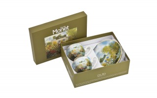 Zestaw 2 filiżanek do espresso 110 ml + spodki The Artist’s Garden at Vétheuil