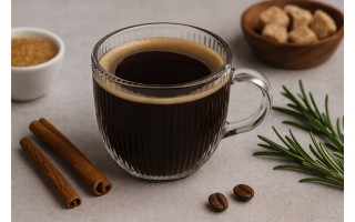 Kubek szklany z uchem 450 ml ryflowany MPLCo