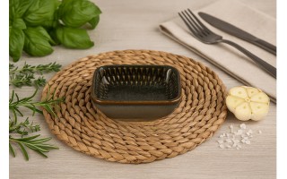 Miska prostokątna ceramiczna 8 cm Ombres Blue