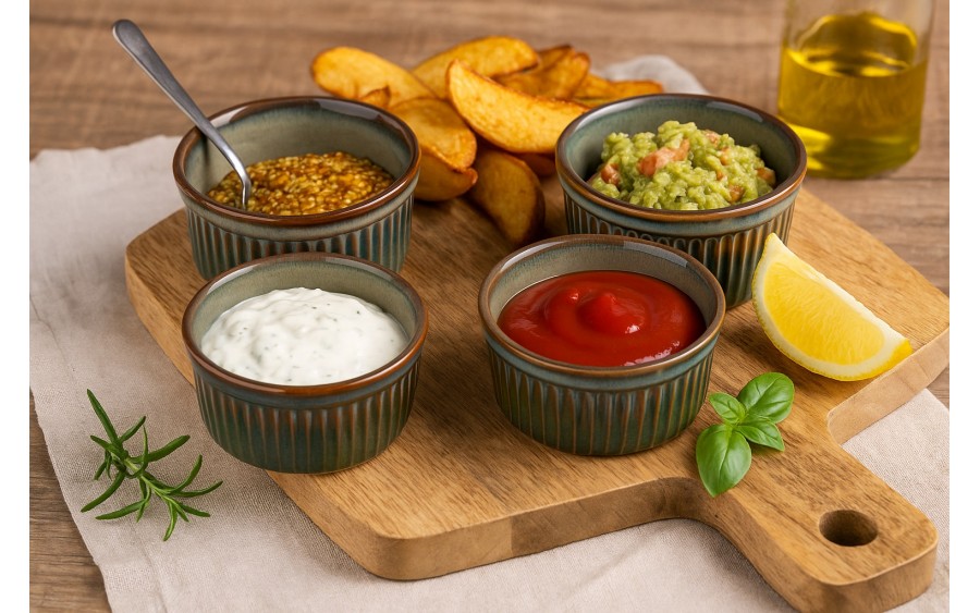 Miseczka ceramiczna 10 cm Creme Brulle Ombres Turquoise