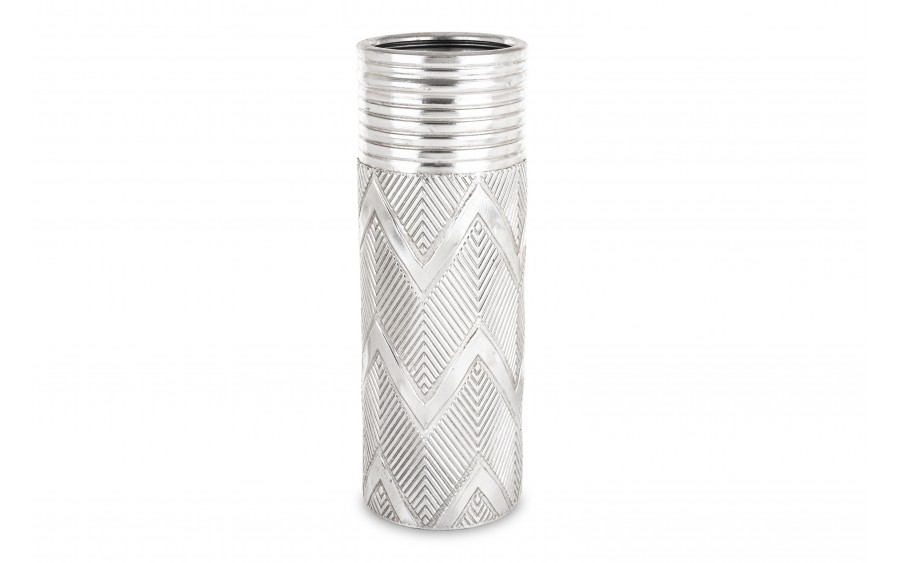 Parasolnik metalowy 55 cm srebrny