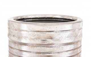 Parasolnik metalowy 55x19 cm srebrny