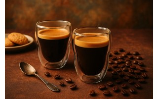 2 szklanki do espresso z podwójną ścianką 70 ml Sferico