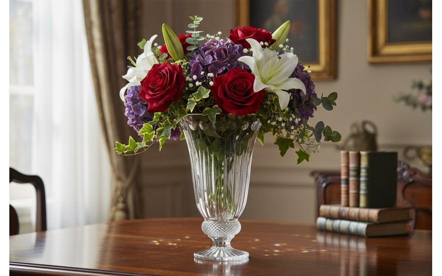 Wazon kryształowy 33 cm Windsor Bohemia 673565