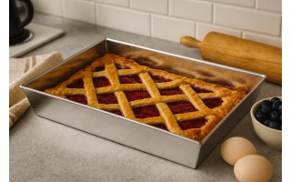 Brytfanna/Forma do ciasta 36x28 cm Spinwar fakturowana