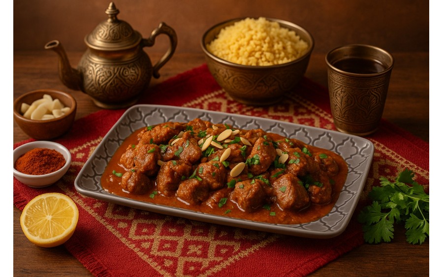 Talerz płytki prostokątny 24x13cm Marrakesz szary K1