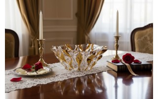 Kryształowa misa 30,5 cm Samba Opera Gold