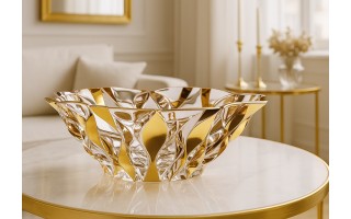 Kryształowa misa 30,5 cm Samba Opera Gold