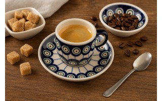 Filiżanka ze spodkiem GU-1080710 Bolesławiec 120 ml