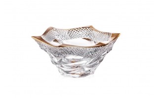 Kryształowa misa 29,5 cm Flamenco Pyramid&Gold