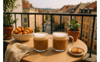 Komplet 2 kubków termicznych 215 ml z podwójną ścianką