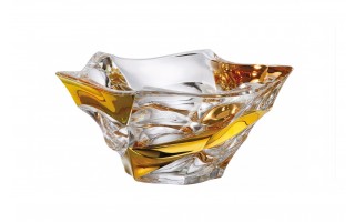 Misa kryształowa 29,5 cm Flamenco Belt Gold