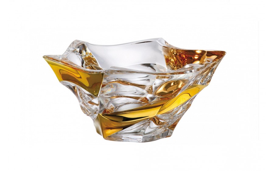 Misa kryształowa 29,5 cm Flamenco Belt Gold