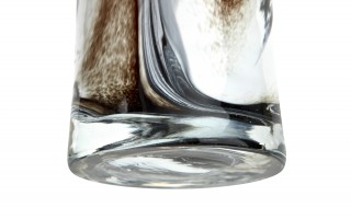 Wazon szklany 28 cm brązowo-czarny 2310/C269