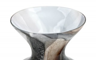 Wazon szklany 25 cm brązowo-czarny 2311/C269