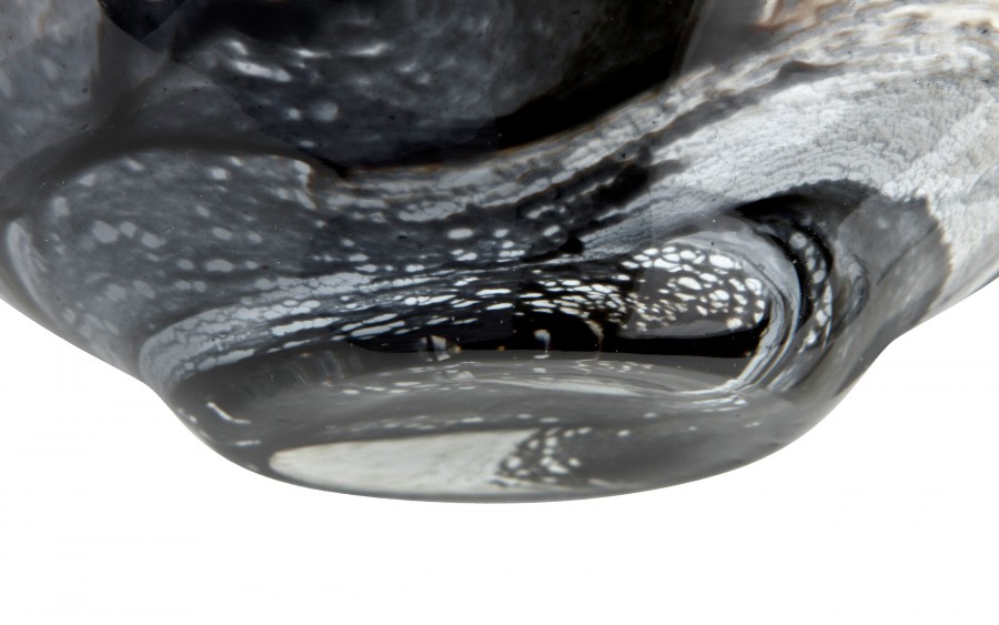 Wazon szklany 25 cm brązowo-czarny 2311/C269