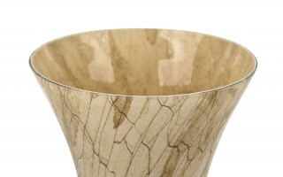 Wazon szklany 28 cm beżowy 2310/SR