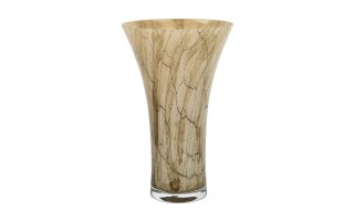 Wazon szklany 28 cm beżowy 2310/SR