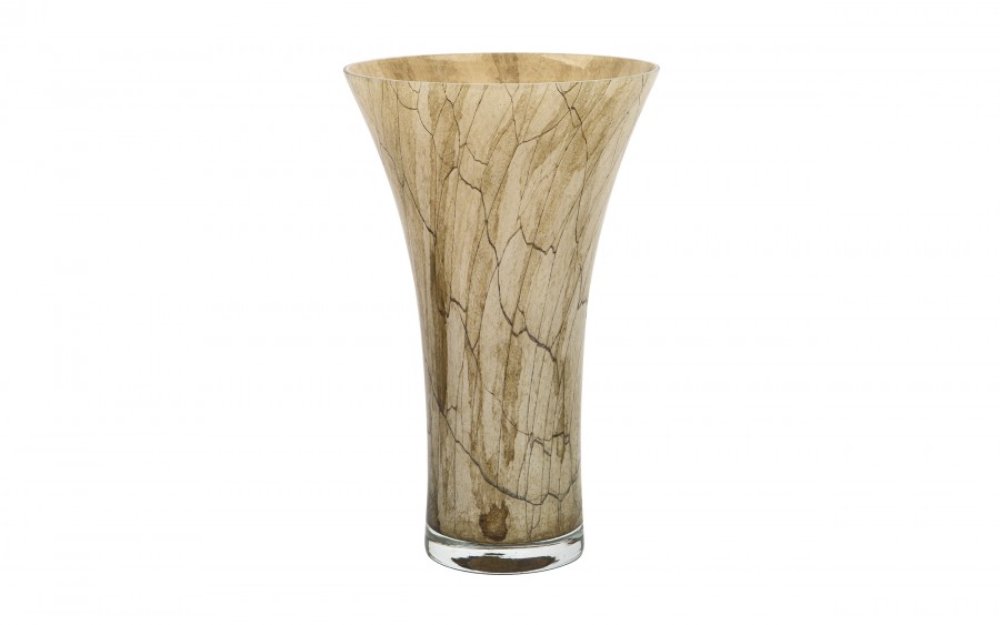 Wazon szklany 28 cm beżowy 2310/SR