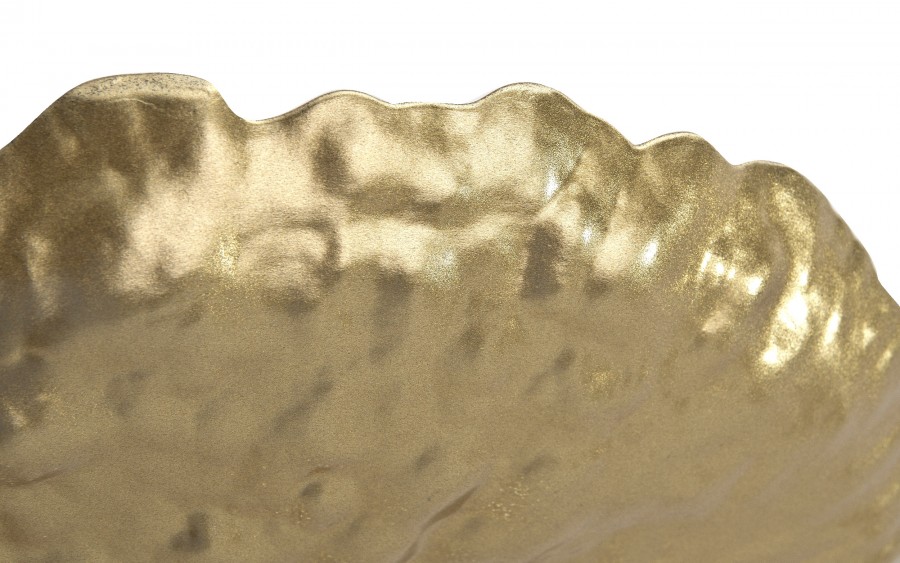 Talerz dekoracyjny 33 cm podtalerz złoty