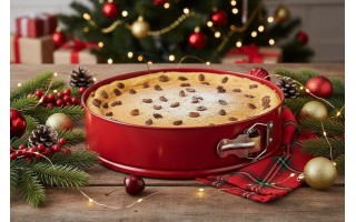 Tortownica 24 cm Noel czerwona