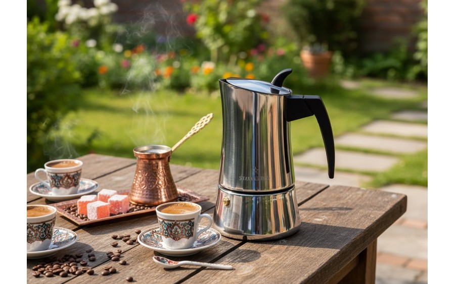 Kawiarka nierdzewna 300 ml Robusta na indukcję