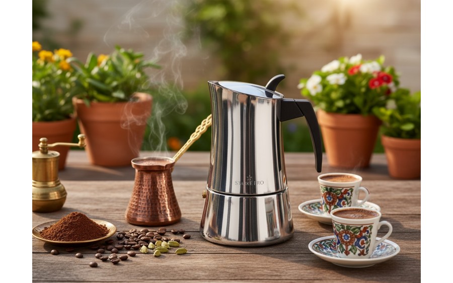 Kawiarka nierdzewna 540 ml Robusta na indukcję