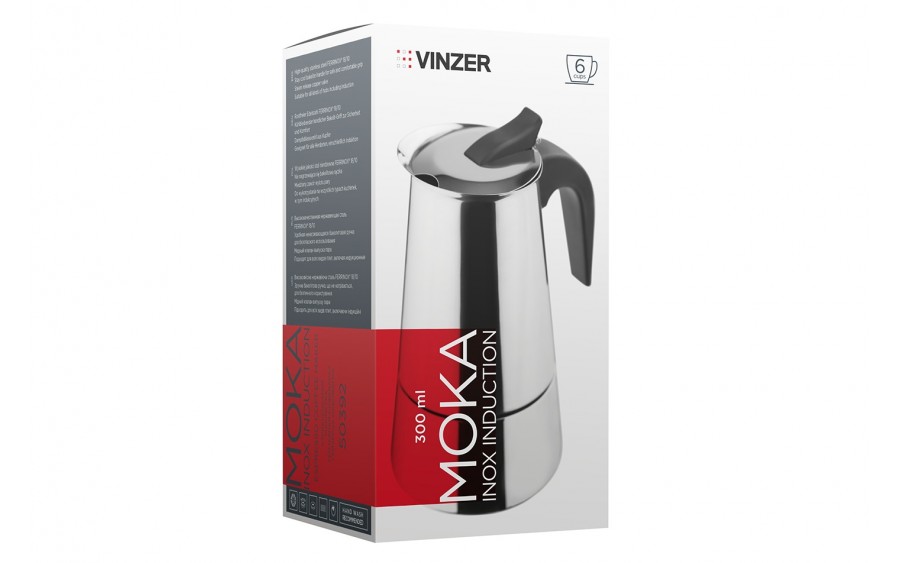 Kawiarka ciśnieniowa 300 ml MOKA INOX INDUCTION