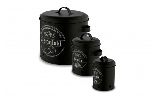 Komplet 3 pojemników do przechowywania Ziemniaki Cebula Czosnek