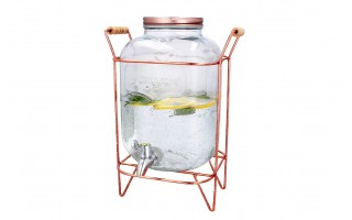 Słoik z kranem 5 L na metalowym stojaku 9109