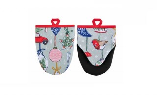 Komplet 2 rękawic kuchennych Christmas Ornaments 7CHOR022